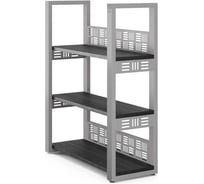 Стеллаж открытый Kobor SО3-120/36 aluminum/wood 221337