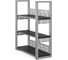 Стеллаж открытый Kobor SО3-120/36 aluminum/wood 221337 1