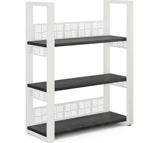 Стеллаж открытый Kobor SО3-120/36 white/wood 221348