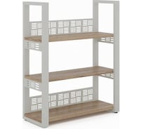 Стеллаж открытый Kobor SО3-140/36 white/natural 220174