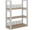 Стеллаж открытый Kobor SО3-120/36 white/natural 220173 1
