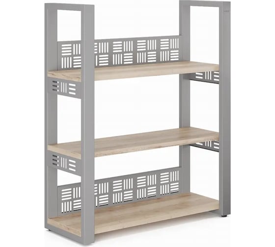 Стеллаж открытый Kobor SО3-140/36 aluminum/natural 220159