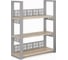 Стеллаж открытый Kobor SО3-140/36 aluminum/natural 220159 1