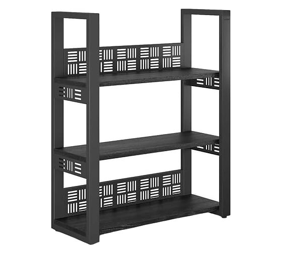 Стеллаж открытый Kobor SО3-140/36 black/wood 221316