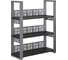 Стеллаж открытый Kobor SО3-140/36 graphite/wood 221327 1