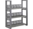 Стеллаж открытый Kobor SО3-140/36 graphite/chicago 221321 1