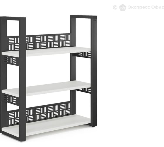 Стеллаж открытый Kobor SО3-140/36 white/wood 221349