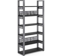 Стеллаж открытый Kobor SO6-120/36 graphite/wood 221458