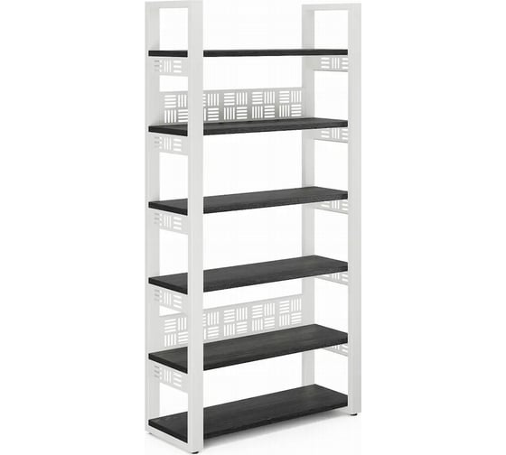 Стеллаж открытый Kobor SO6-120/36 white/wood 221480
