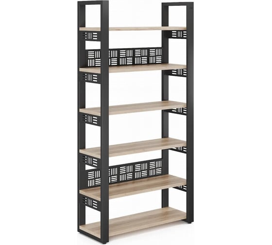 Стеллаж открытый Kobor SO6-140/36 black/natural 220309