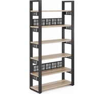 Стеллаж открытый Kobor SO6-80/36 black/natural 220306