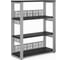 Стеллаж открытый Kobor ST3-100/36 aluminum/wood 221380 1
