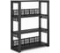 Стеллаж открытый Kobor ST3-100/36 black/wood 221358 1