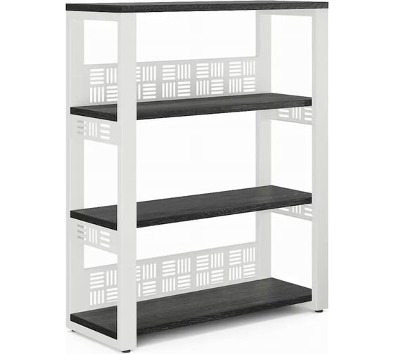 Стеллаж открытый Kobor ST3-100/36 white/wood 221391