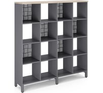 Стеллажная система Kobor SQ-4X4 graphite/natural 220434