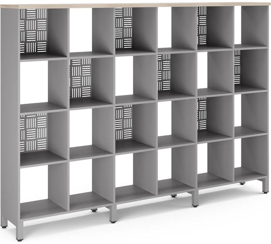 Стеллажная система Kobor SQ-4X6 aluminum/natural 220449