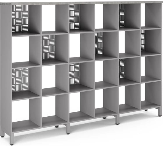 Стеллажная система Kobor SQ-4X6 aluminum/chicago 221543