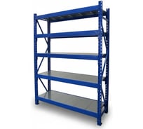 Стеллаж металлический ПромСтеллаж 3000x2000x800, 5 металлических ярусов. Нагрузка на ярус 500 кг. SGRK300020008005M