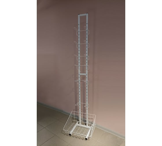 Стеллаж с крючками и корзиной ПК МАГС ПР-21 СКЛ01-00017
