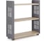 Стеллаж мобильный Kobor SM3-90/30 graphite/natural 220376 2