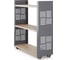 Стеллаж мобильный Kobor SM3-90/30 graphite/natural 220376 1