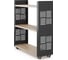 Стеллаж мобильный Kobor SM3-90/30 black/natural 220373 1