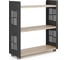 Стеллаж мобильный Kobor SM3-90/30 black/natural 220373 2