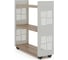 Стеллаж мобильный Kobor SM3-90/30 white/natural 220382 1