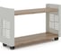 Стеллаж мобильный Kobor SМ2-90/30 white/natural 220370 2