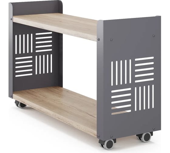 Стеллаж мобильный Kobor SМ2-90/30 graphite/natural 220364