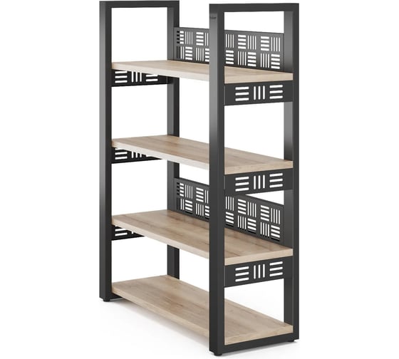 Стеллаж открытый Kobor SO4-60/36 black/natural 220245