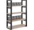 Стеллаж открытый Kobor SO4-60/36 black/natural 220245 2