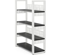 Стеллаж открытый Kobor SO4-80/36 white/wood 221434