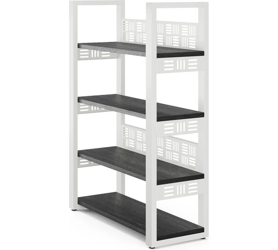 Стеллаж открытый Kobor SO4-80/36 white/wood 221434