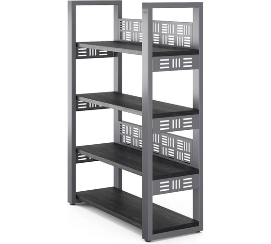 Стеллаж открытый Kobor SO4-80/36 graphite/wood 221412