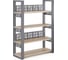 Стеллаж открытый Kobor SO4-80/36 graphite/natural 220261 2