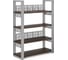 Стеллаж открытый Kobor SO4-60/36 aluminum/charlston 220280 2