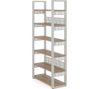 Стеллаж открытый Kobor SO6-60/36 white/natural 220350