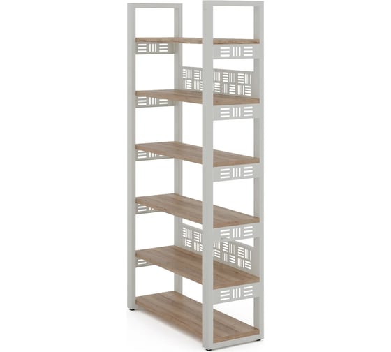 Стеллаж открытый Kobor SO6-60/36 white/natural 220350