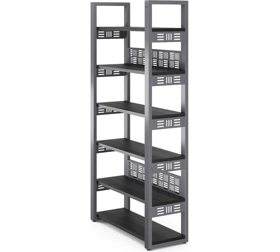 Стеллаж открытый Kobor SO6-60/36 graphite/wood 221455