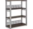 Стеллаж открытый Kobor ST3-60/36 aluminum/charlston 220220 2