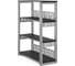 Стеллаж открытый Kobor ST3-60/36 aluminum/wood 221378 1