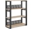 Стеллаж открытый Kobor ST3-60/36 black/natural 220185 2