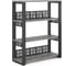 Стеллаж открытый Kobor ST3-60/36 black/chicago 221350 2