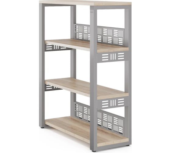 Стеллаж открытый Kobor ST3-60/36 aluminum/natural 220215