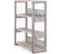 Стеллаж открытый Kobor ST3-60/36 aluminum/natural 220215 1