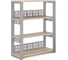 Стеллаж открытый Kobor ST3-60/36 aluminum/natural 220215 2