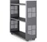 Стеллаж мобильный Kobor SM3-90/30 graphite/wood 221493 1