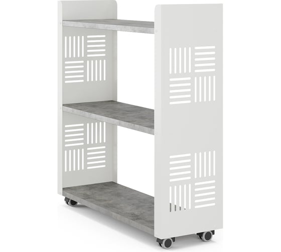 Стеллаж мобильный Kobor SM3-90/30 white/chicago 221496