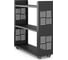 Стеллаж мобильный Kobor SМ2-90/30 black/wood 221483 1